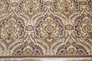 6x9 Brown, Beige Hand knotted Transitional Wool Oriental Area Rug