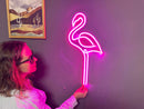 Flamingo Neon Sign, Neon Metal Wall Art