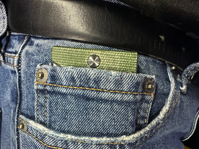 D2 Re-Action - Ti ( Canvas Micarta ) Folder - Knife 🔥 Sale 🔥