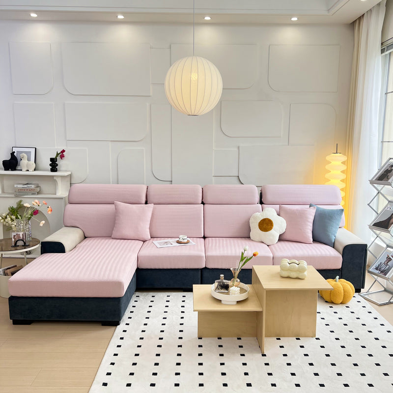 Cooling Stretchy Replacement Couch Cushion Covers for Sectional, Individual Couch Seat Cushion Covers