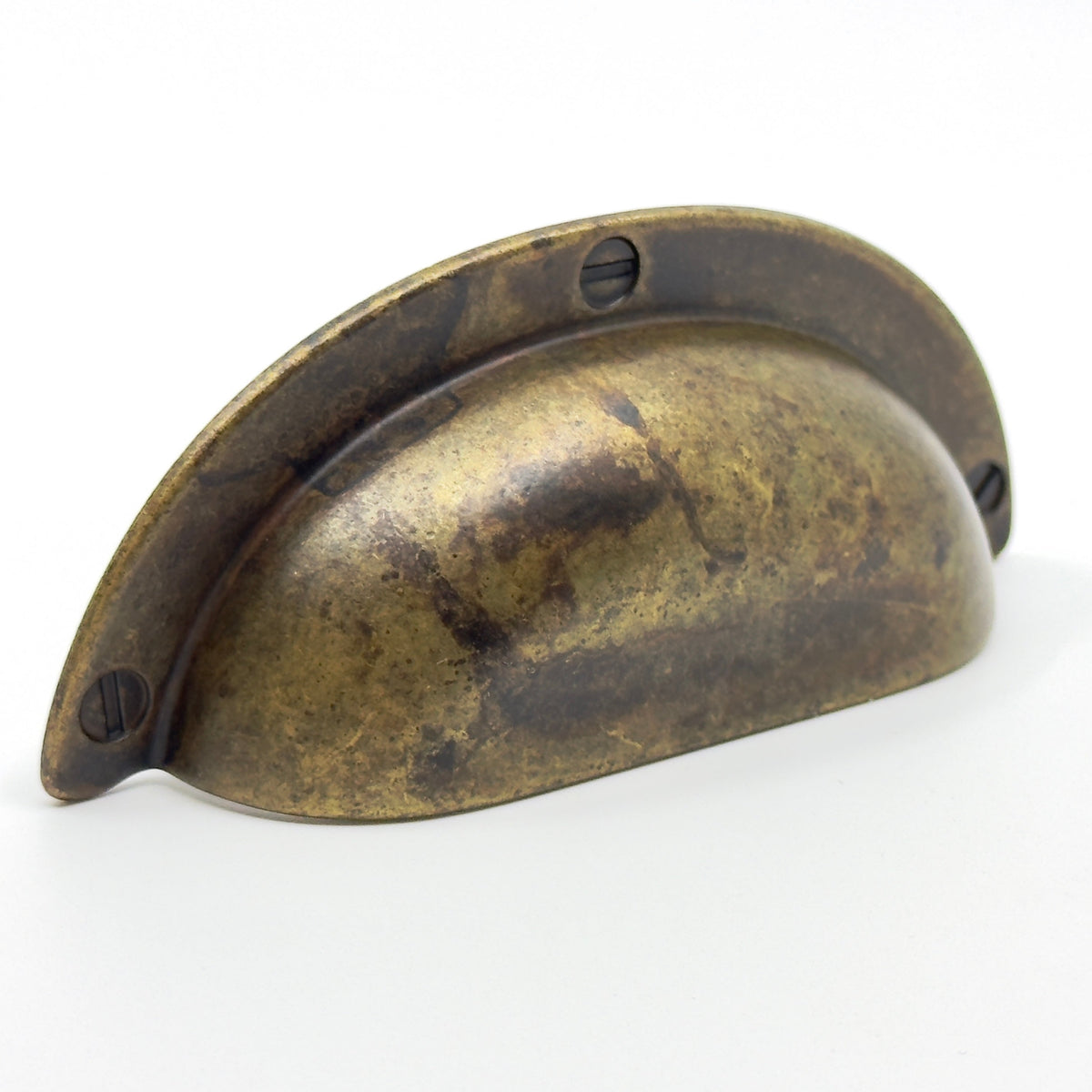 Drawer Cup Pulls "Amalfi" in Worn Brass, photo 9 of 9