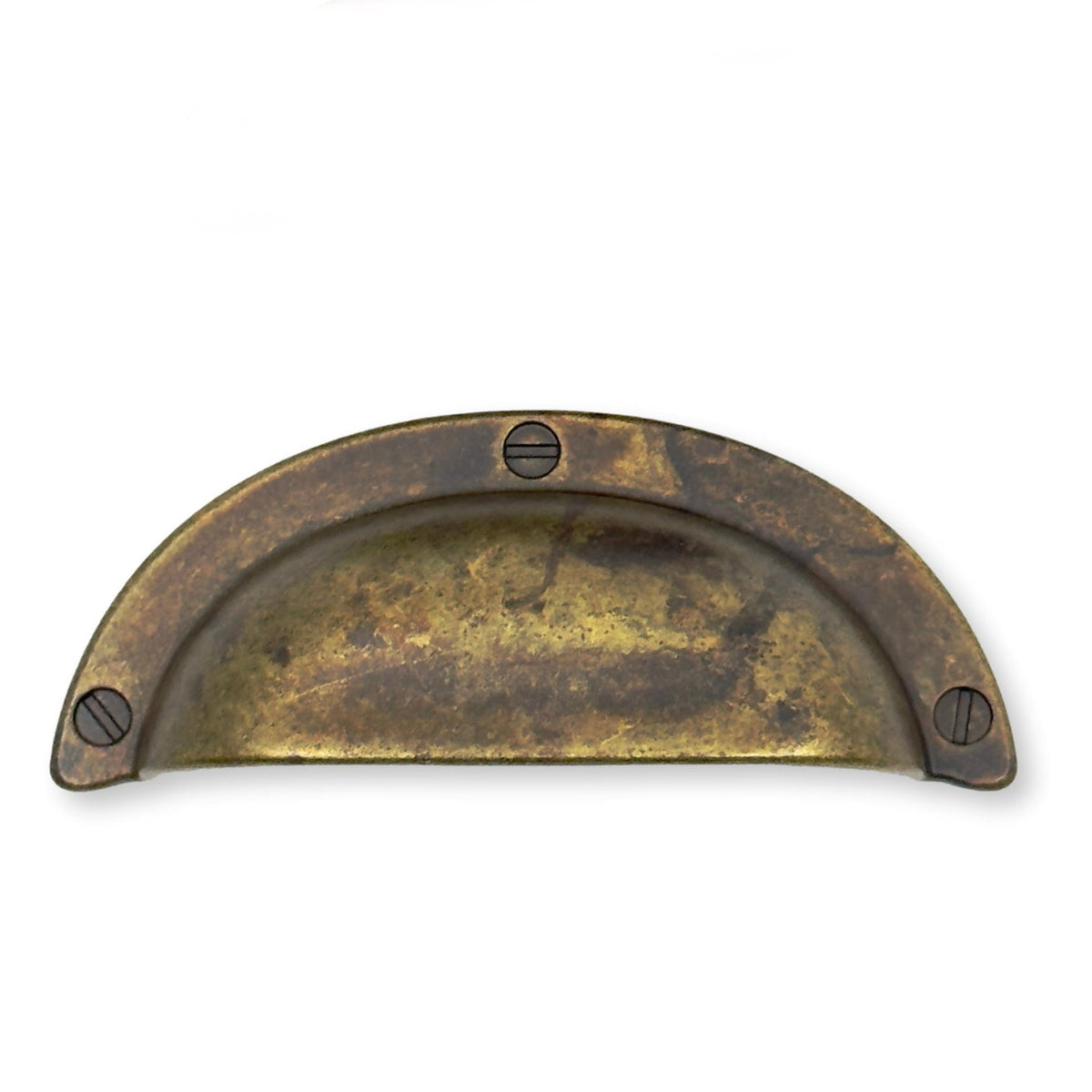 Drawer Cup Pulls "Amalfi" in Worn Brass, photo 6 of 9