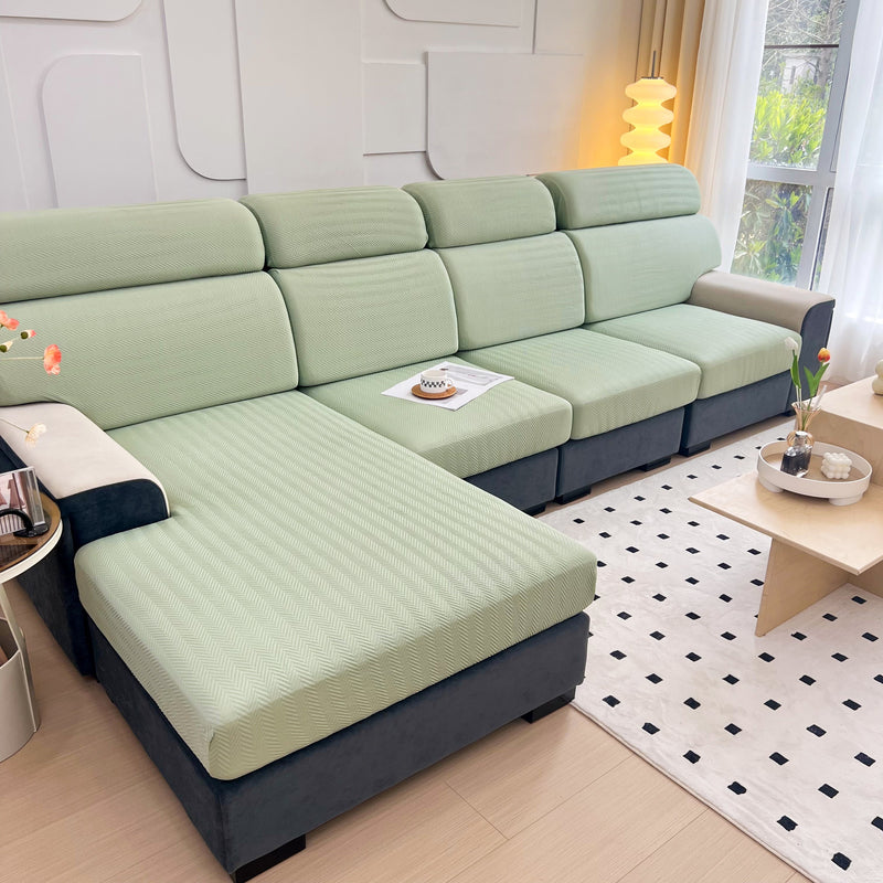 Cooling Stretchy Replacement Couch Cushion Covers for Sectional, Individual Couch Seat Cushion Covers