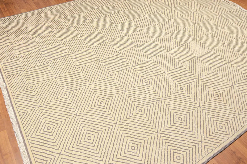 8' x 10' Hand Knotted 100% Wool Traditional Oriental Area Rug Ivory