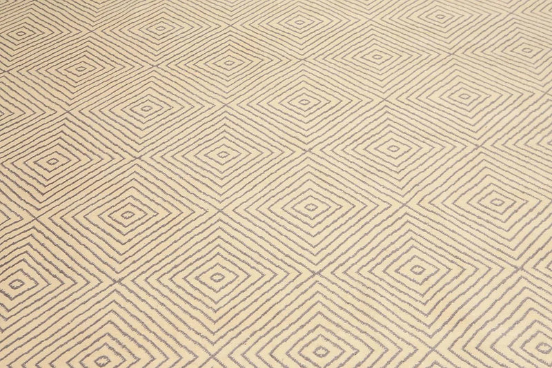 8' x 10' Hand Knotted 100% Wool Traditional Oriental Area Rug Ivory