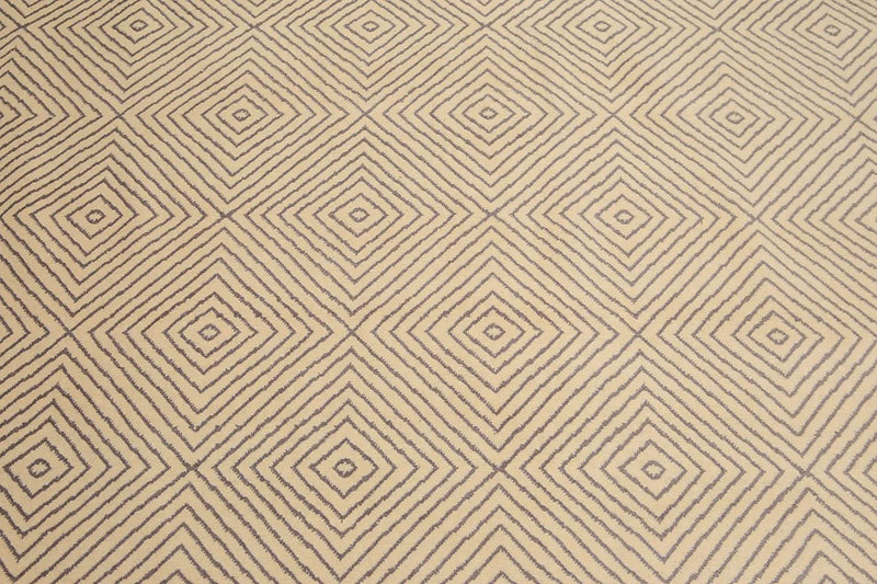 8' x 10' Hand Knotted 100% Wool Traditional Oriental Area Rug Ivory