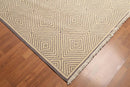 8' x 10' Hand Knotted 100% Wool Traditional Oriental Area Rug Ivory