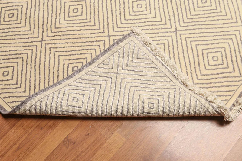 8' x 10' Hand Knotted 100% Wool Traditional Oriental Area Rug Ivory