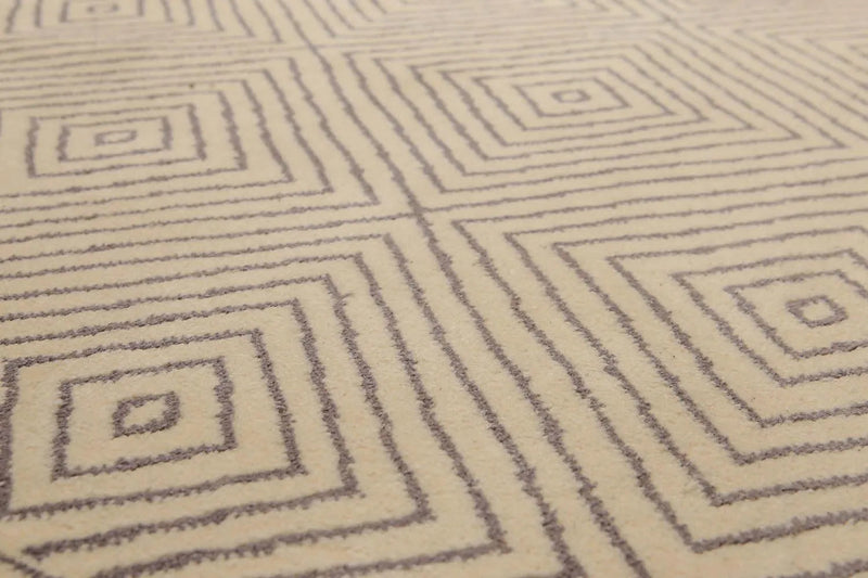 8' x 10' Hand Knotted 100% Wool Traditional Oriental Area Rug Ivory