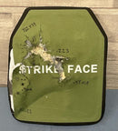 Pair of 10x12 Level IV Ceramic PE Plates Ballistic FRONT AND BACK (SIZE SMALL to LARGE) Curved with Shooters Cut