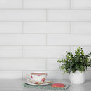 White 3x12 Matte Subway Glass Tile (20 pack, 5 sq ft/case)