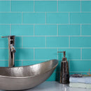 Sky Blue 3x6 Matte Subway Glass Tile (40 pack, 5 sq ft/case)