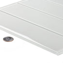 White 3x12 Glossy Subway Glass Tile (20 pack, 5 sq ft/case)