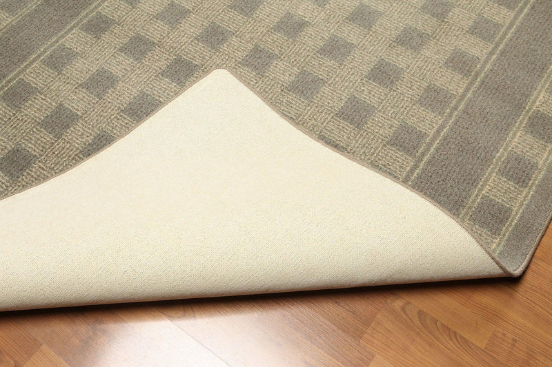 5'4"x7'8" Gray, Olive Green, Multi Color Machine Made Polypropylene Indonesian High Density Hand Carved Effect Modern Oriental Rug