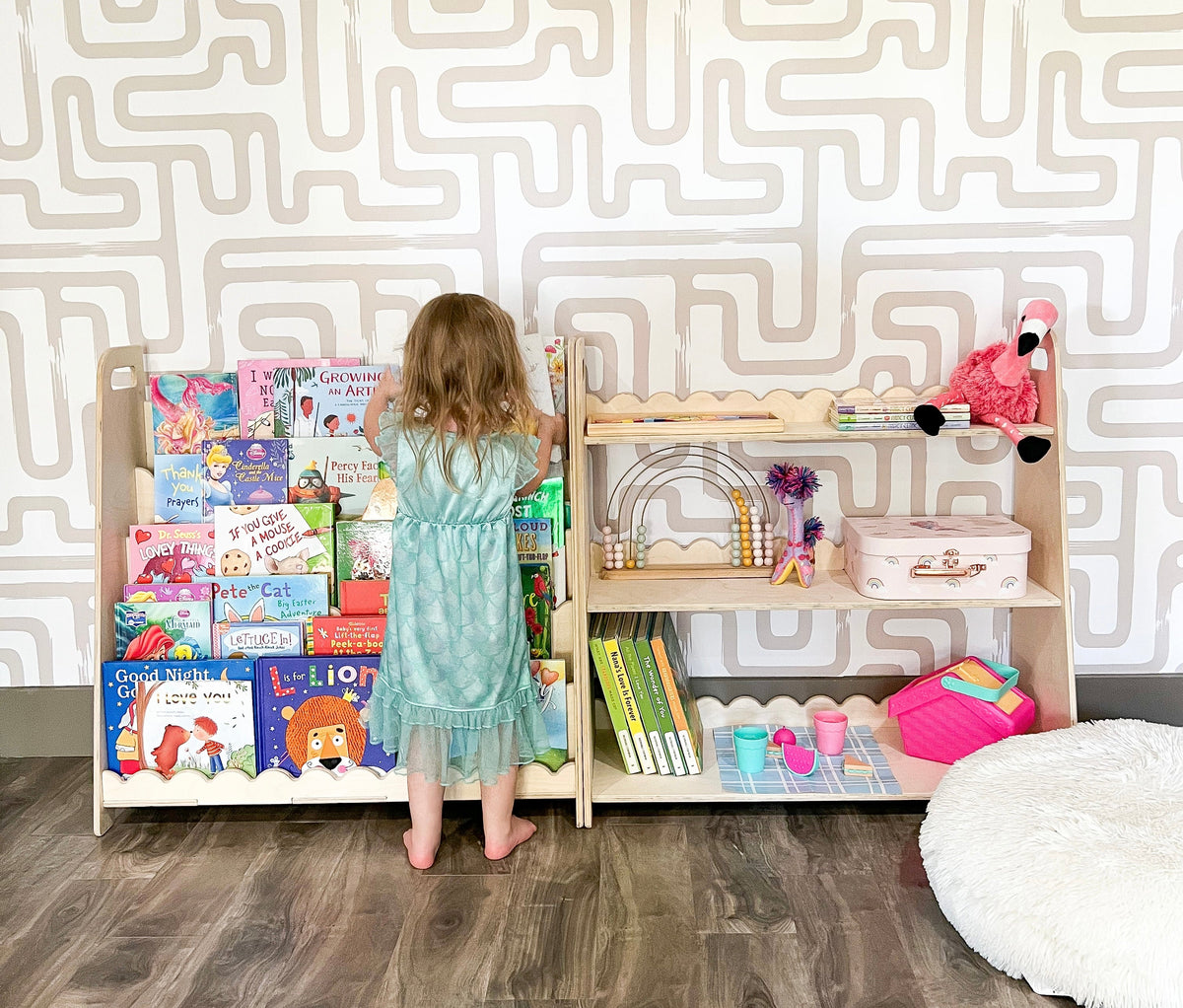 RAY+ROY- Scalloped Toy Shelf + Bookshelf, photo 4 of 18