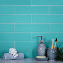 Sky Blue 3x12 Matte Subway Glass Tile (20 pack, 5 sq ft/case)