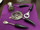 Vibhsa Bar Tools & Bartending Kit set of 4 for Home Bar (Black)