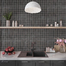Slate Black 12x12 Matte Uniform Square Porcelain Mosaic Tile (11 pack, 10.65 sq ft/case)