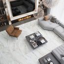 White with Gray Vein 24x48 Matte Porcelain Large Format Tile (2 pack, 15.42 sq ft/case)
