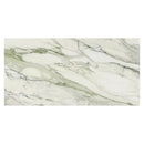 White with Sage Green Vein 24x48 Polished Porcelain Large Format Tile (2 pack, 15.42 sq ft/case)