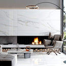 Pearl White 24x48 Polished Field Porcelain Tile (2 pack, 15.48 sq ft/case)