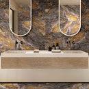 Brown 24x48 Polished Porcelain Large Format Tile (2 pack, 15.55 sq ft/case)