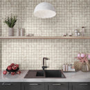 Stone Beige 12x12 Matte Uniform Square Porcelain Mosaic Tile (6 pack, 5.81 sq ft/case)