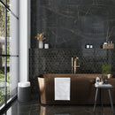 Sable Black 24x48 Polished Porcelain Large Format Tile (2 pack, 15.55 sq ft/case)