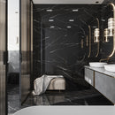 Black 24x48 Polished Porcelain Large Format Tile (2 pack, 15.55 sq ft/case)