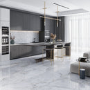 Pale Gray 12x12 Polished Square Porcelain Mosaic Tile (11 pack, 10.65 sq ft/case)