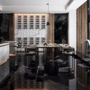 Black 36x36 Lappato Square Porcelain Large Format Tile (2 pack, 17.4375 sq ft/case)