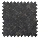 Black 12x12 Matte Basketweave Porcelain Mosaic Tile (5 pack, 4.84 sq ft/case) - Sample