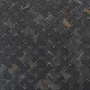 Black 12x12 Matte Basketweave Porcelain Mosaic Tile (5 pack, 4.84 sq ft/case) - Sample