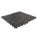 Black 12x12 Matte Basketweave Porcelain Mosaic Tile (5 pack, 4.84 sq ft/case) - Sample