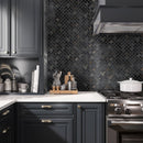Black 12x12 Matte Basketweave Porcelain Mosaic Tile (5 pack, 4.84 sq ft/case) - Sample