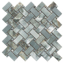 Green 12x12 Matte Basketweave Porcelain Mosaic Tile (5 pack, 4.84 sq ft/case)