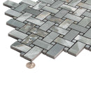 Green 12x12 Matte Basketweave Porcelain Mosaic Tile (5 pack, 4.84 sq ft/case)