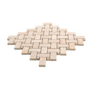 Crepe Pink 12x12 Matte Basketweave Porcelain Mosaic Tile (5 pack, 4.84 sq ft/case)