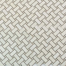 Alabaster White 12x12 Matte Basketweave Porcelain Mosaic Tile (5 pack, 4.84 sq ft/case) - Sample