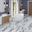 Air Superiority Blue 24x48 Polished Porcelain Large Format Tile (2 pack, 15.55 sq ft/case) - Sample