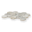 Light Taupe Beige 9x13 Polished Hexagon Porcelain Mosaic Tile (9 pack, 7.09 sq ft/case)