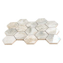 Light Taupe Beige 9x13 Polished Hexagon Porcelain Mosaic Tile (9 pack, 7.09 sq ft/case)