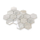 Light Taupe Beige 9x13 Polished Hexagon Porcelain Mosaic Tile (9 pack, 7.09 sq ft/case)