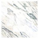 Ivory White Green Vein 12x12 Polished Square Porcelain Mosaic Tile (11 pack, 10.65 sq ft/case) - Sample