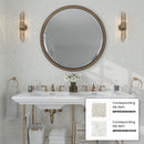 Alabaster White 12x12 Matte Basketweave Porcelain Mosaic Tile (5 pack, 4.84 sq ft/case)