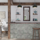 Blue Green 12x36 Dotted Ceramic Large Format Tile (2 pack, 5.81 sq ft/case)