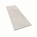 White 12x36 Matte Fluted Ceramic Large Format Tile (4 pack, 11.63 sq ft/case)