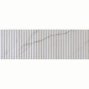 White 12x36 Matte Fluted Ceramic Large Format Tile (4 pack, 11.63 sq ft/case) - Sample