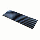 Black 12x36 Matte Fluted Ceramic Large Format Tile (4 pack, 11.63 sq ft/case) - Sample