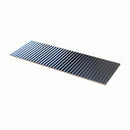 Black 12x36 Matte Fluted Ceramic Large Format Tile (4 pack, 11.63 sq ft/case)